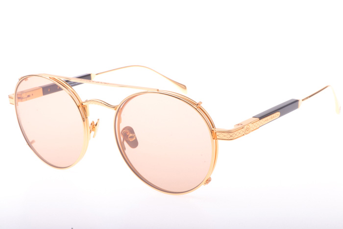 THE POET I Sunglasses In Gold Brown