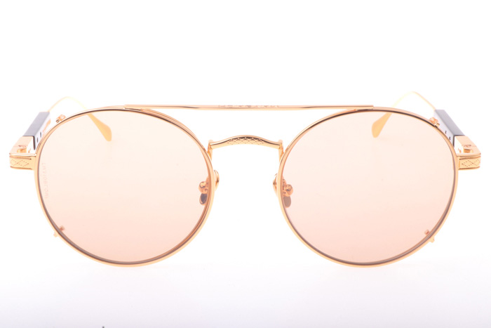 THE POET I Sunglasses In Gold Brown