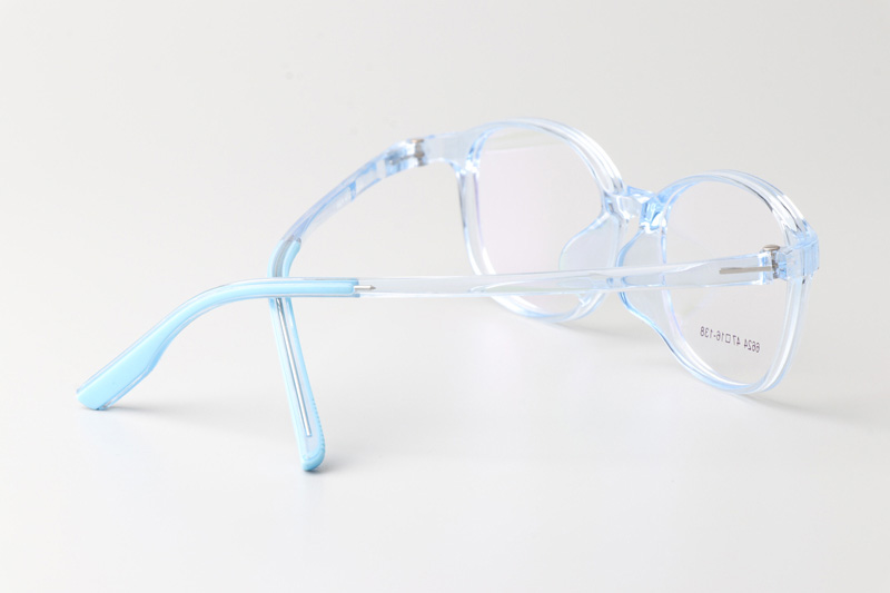 TR6624 Eyeglasses Clear Blue