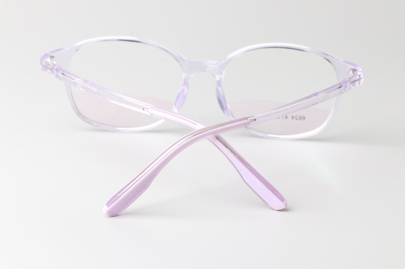 TR6624 Eyeglasses Transparent Purple