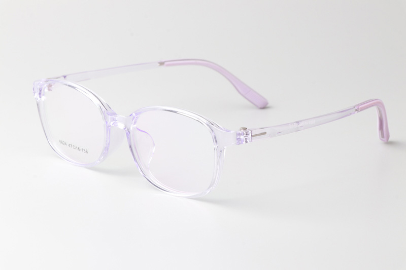TR6624 Eyeglasses Transparent Purple