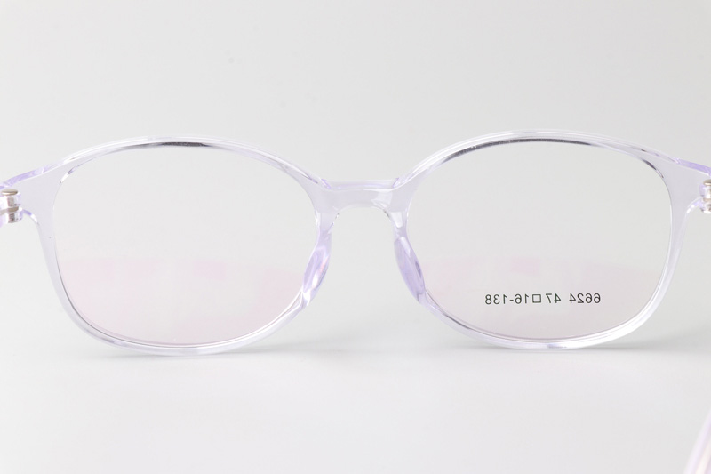 TR6624 Eyeglasses Transparent Purple
