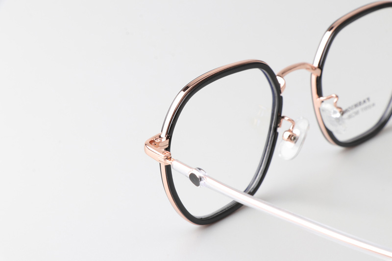TT31017 Eyeglasses Black Rose Gold