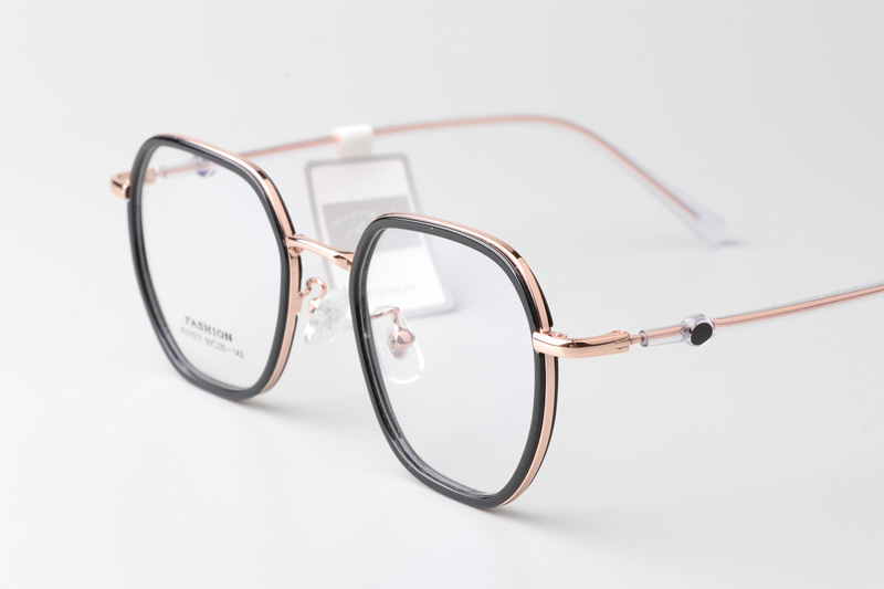 TT31017 Eyeglasses Black Rose Gold