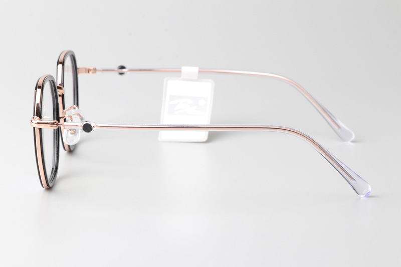 TT31017 Eyeglasses Black Rose Gold
