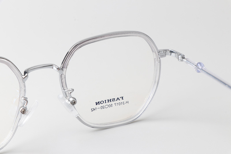 TT31017 Eyeglasses Transparent Silver