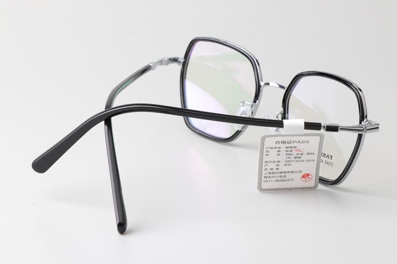 TT31045 Eyeglasses Black Silver