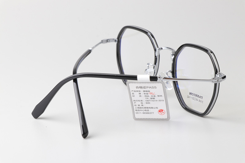 TT31046 Eyeglasses Black Silver