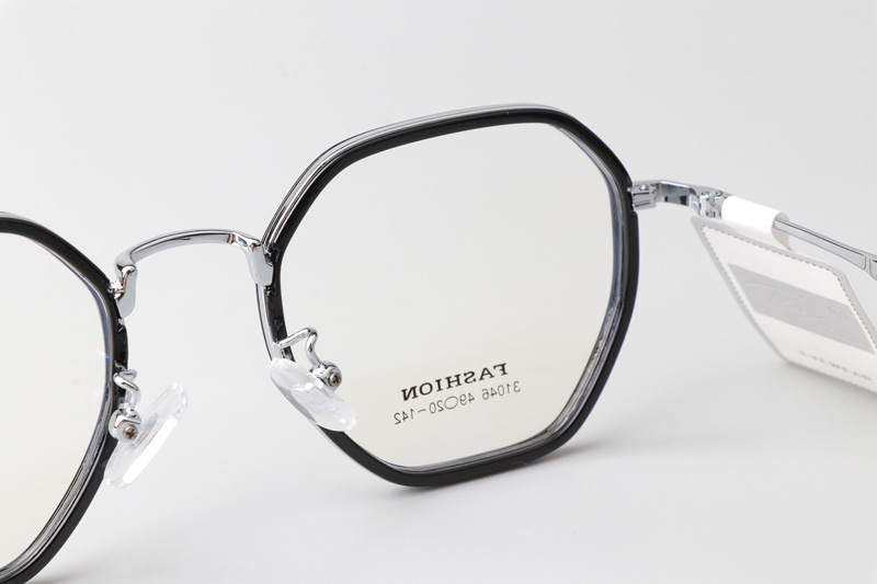 TT31046 Eyeglasses Black Silver