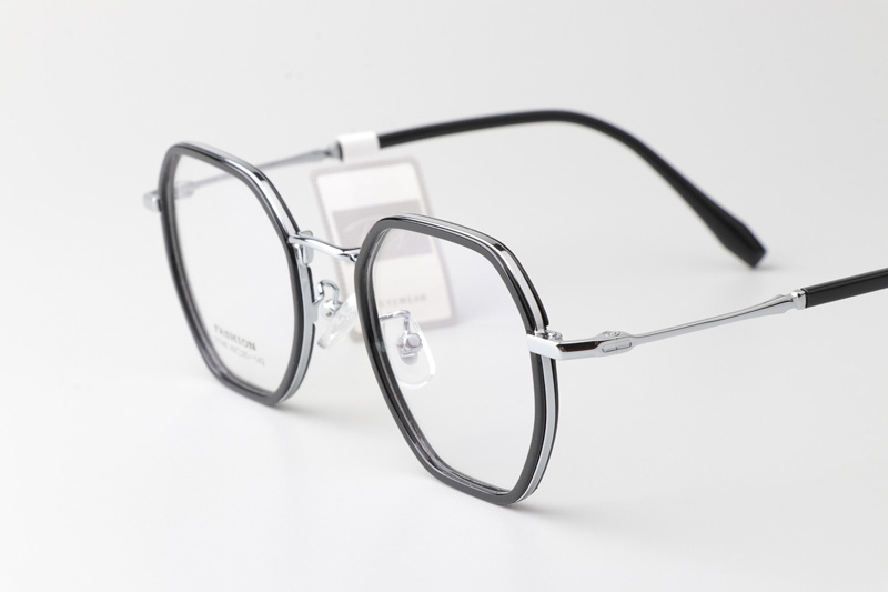 TT31046 Eyeglasses Black Silver
