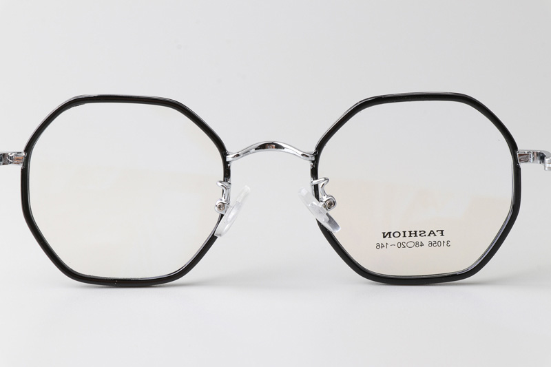 TT31056 Eyeglasses Black Silver