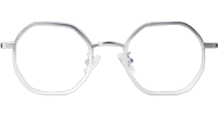 TT31056 Eyeglasses Transparent Gray Silver