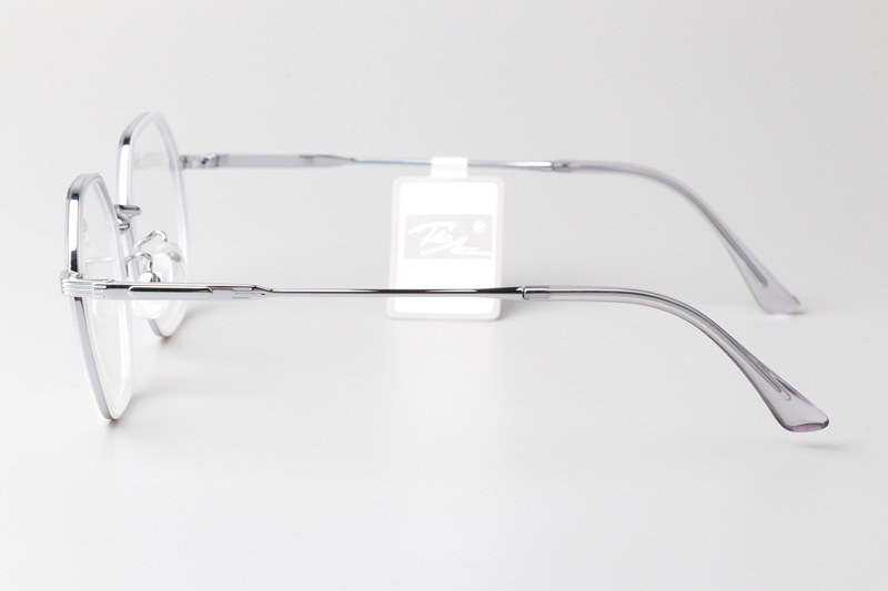 TT31056 Eyeglasses Transparent Gray Silver