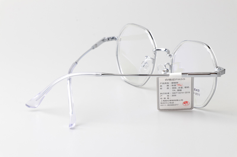 TT31056 Eyeglasses Transparent Silver