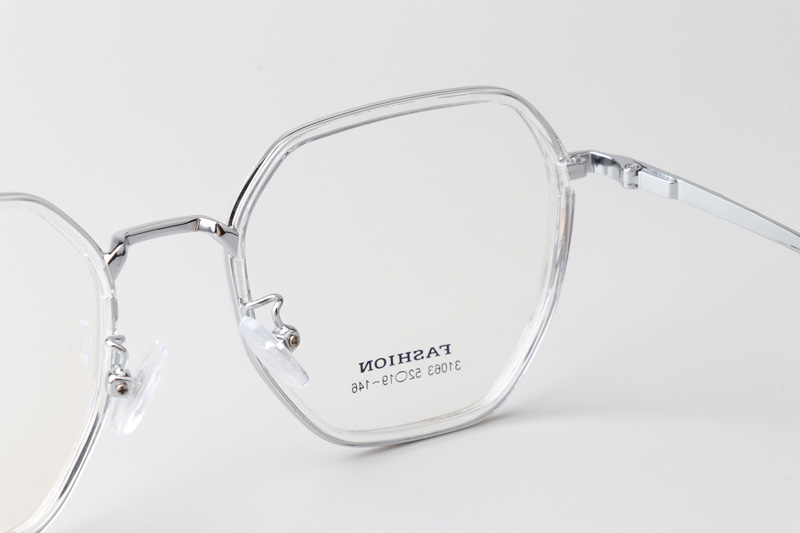 TT31063 Eyeglasses Transparent Silver