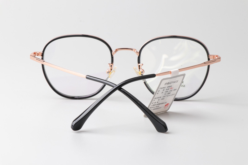 TT32010 Eyeglasses Black Rose Gold