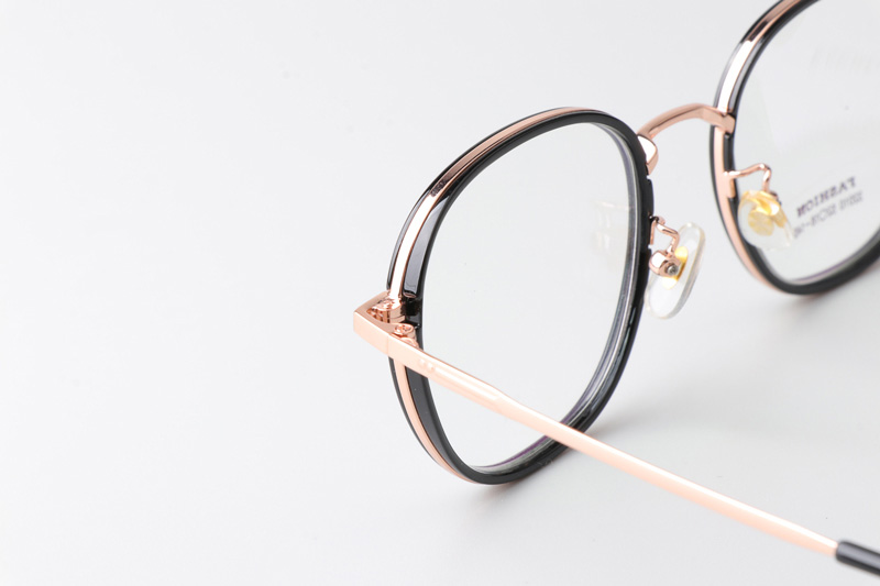 TT32010 Eyeglasses Black Rose Gold