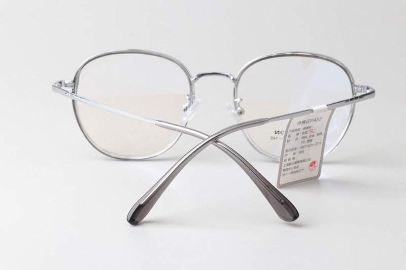 TT32010 Eyeglasses Clear Silver