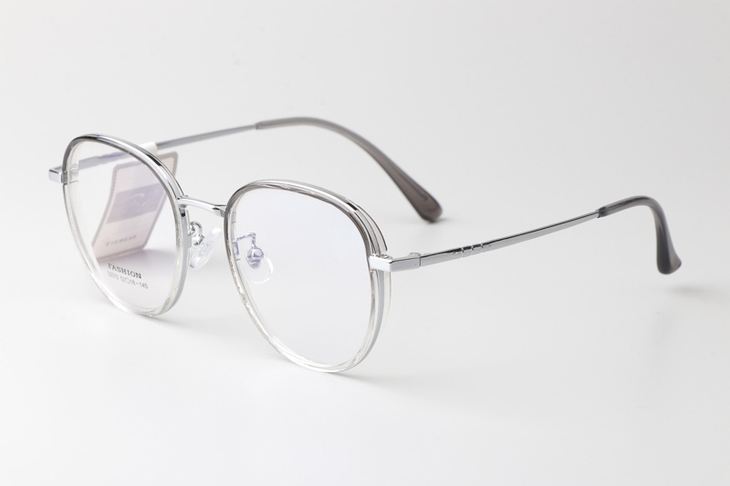 TT32010 Eyeglasses Clear Silver