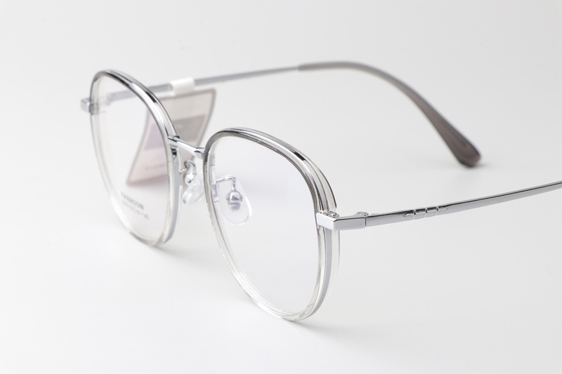 TT32010 Eyeglasses Clear Silver