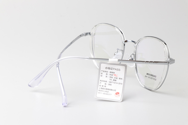 TT32010 Eyeglasses Transparent Silver