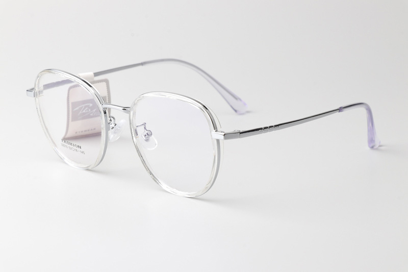 TT32010 Eyeglasses Transparent Silver