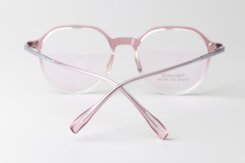TT33002 Eyeglasses Transparent Gradient Pink