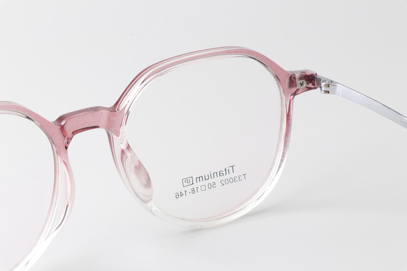 TT33002 Eyeglasses Transparent Gradient Pink