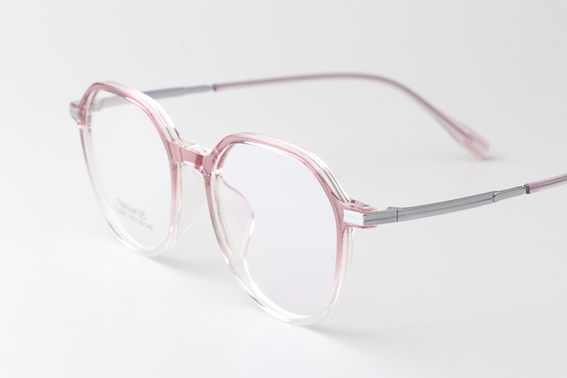 TT33002 Eyeglasses Transparent Gradient Pink
