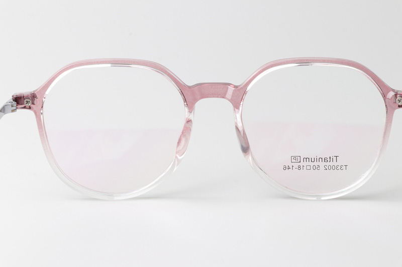 TT33002 Eyeglasses Transparent Gradient Pink