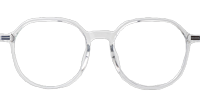TT33002 Eyeglasses Transparent Gray Silver