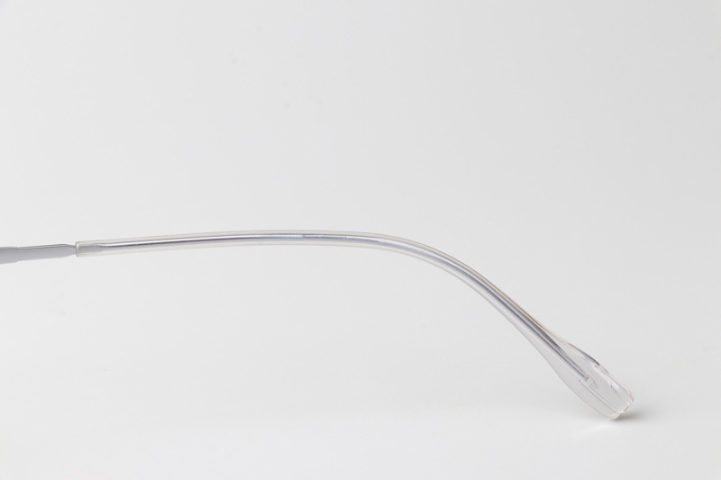 TT33002 Eyeglasses Transparent Gray Silver