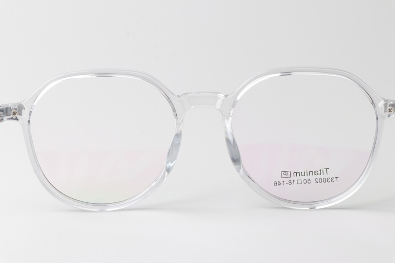 TT33002 Eyeglasses Transparent Gray Silver