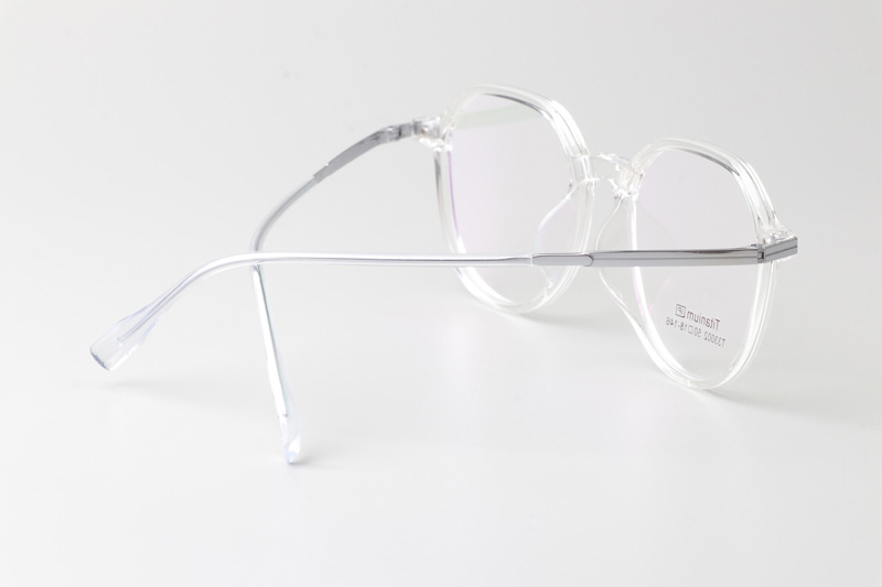 TT33002 Eyeglasses Transparent Silver