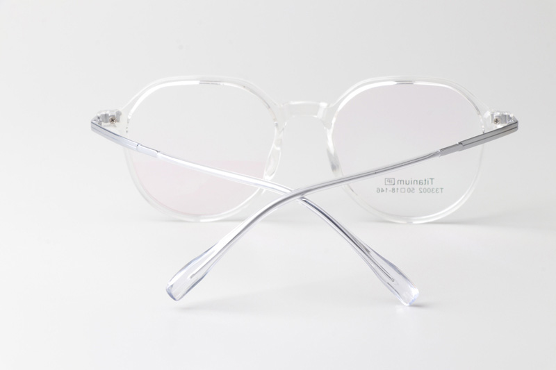TT33002 Eyeglasses Transparent Silver