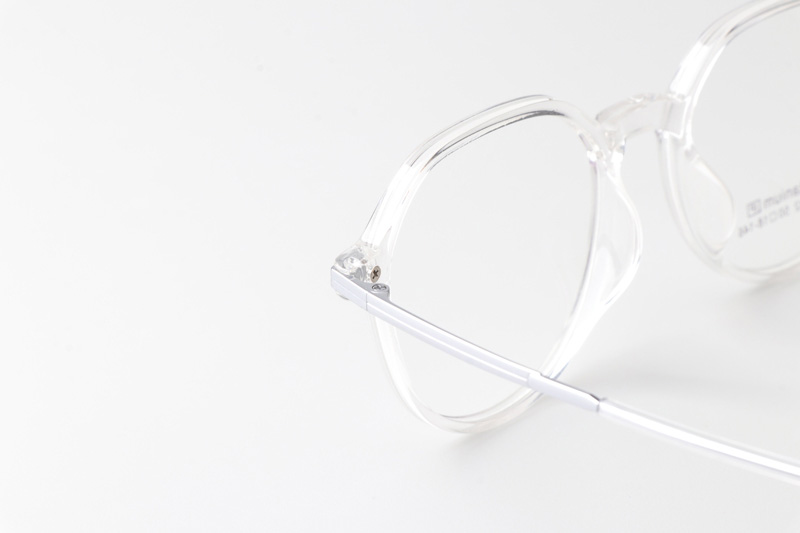 TT33002 Eyeglasses Transparent Silver