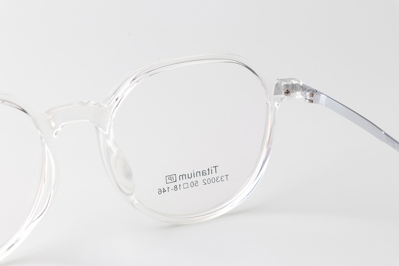 TT33002 Eyeglasses Transparent Silver