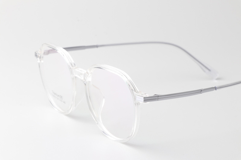 TT33002 Eyeglasses Transparent Silver
