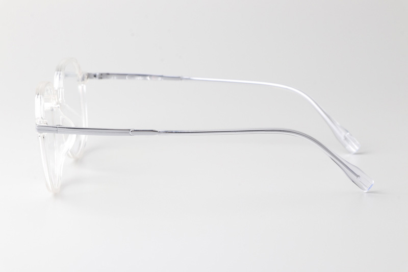 TT33002 Eyeglasses Transparent Silver