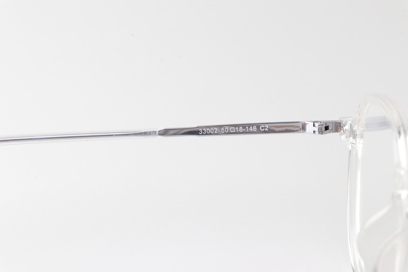 TT33002 Eyeglasses Transparent Silver
