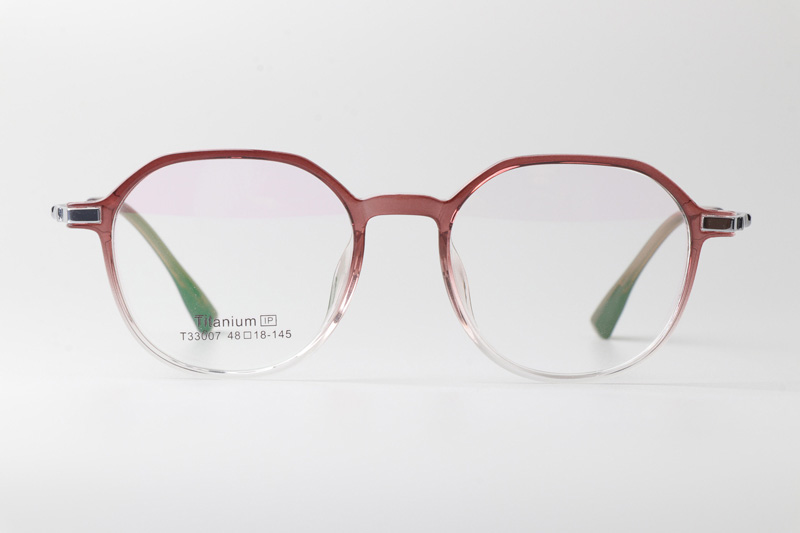 TT33007 Eyeglasses Gradient Red Silver