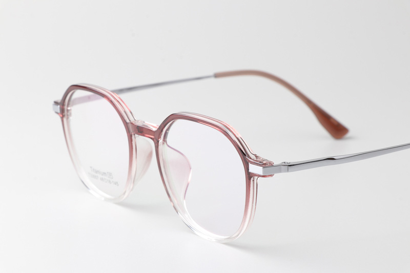 TT33007 Eyeglasses Gradient Red Silver