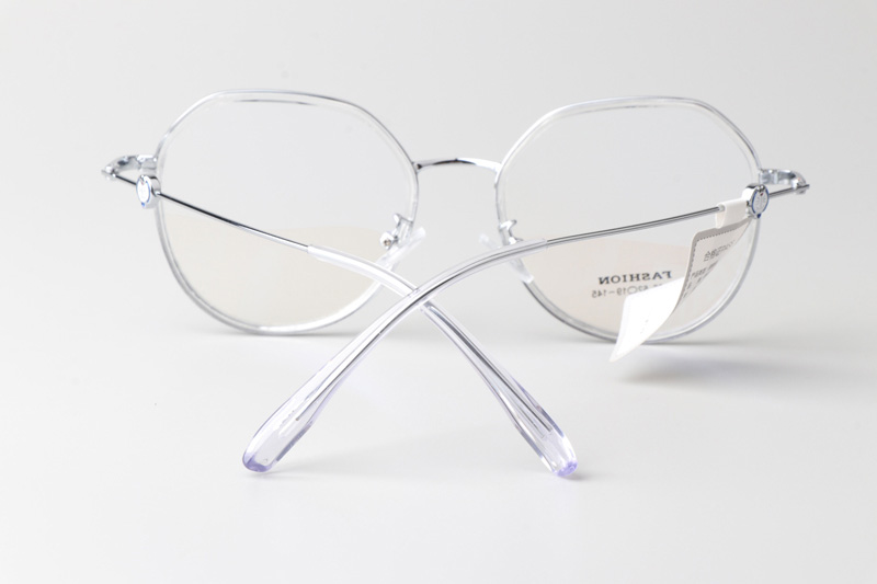 TT37006 Eyeglasses Transparent Silver
