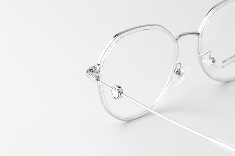 TT37006 Eyeglasses Transparent Silver