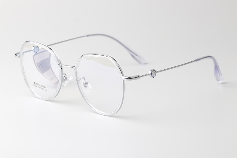 TT37006 Eyeglasses Transparent Silver