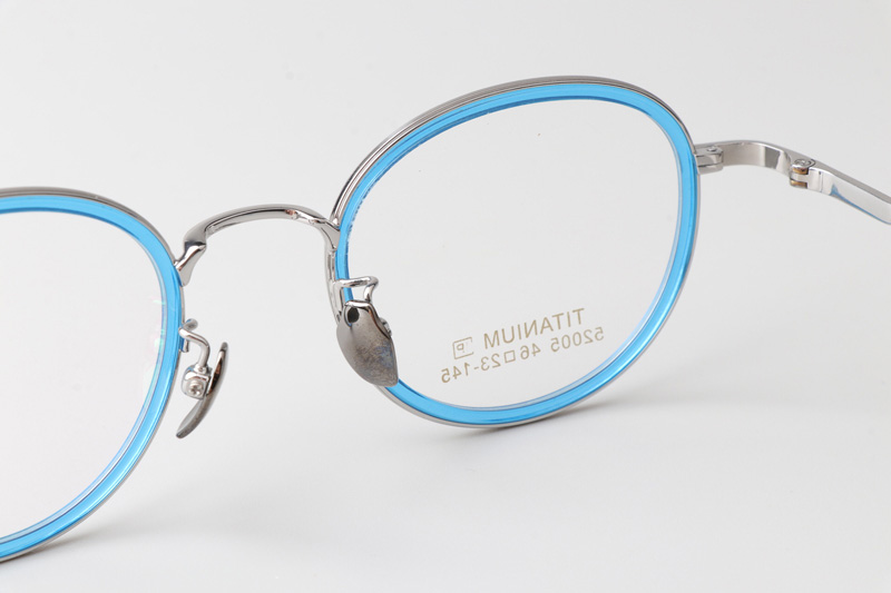 TT52005 Eyeglasses Blue Silver