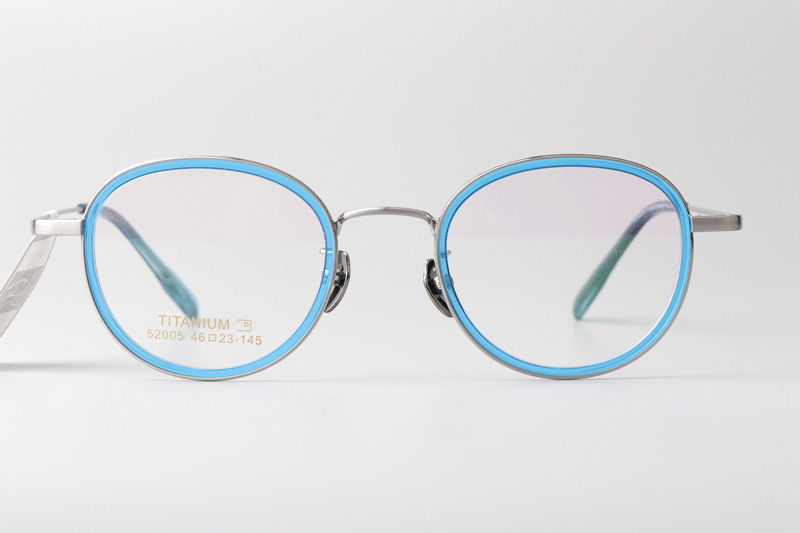 TT52005 Eyeglasses Blue Silver