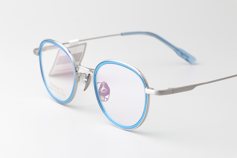 TT52005 Eyeglasses Blue Silver