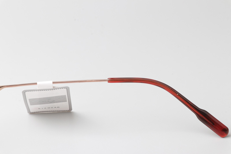 TT52005 Eyeglasses Red Gold