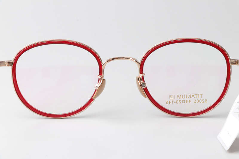 TT52005 Eyeglasses Red Gold